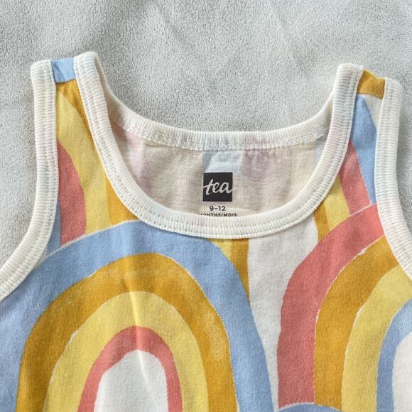 NEW Tea Collection Rainbow Ruffle Dress - Picture 2 of 2